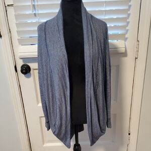 Sundry Blue Striped Cardigan